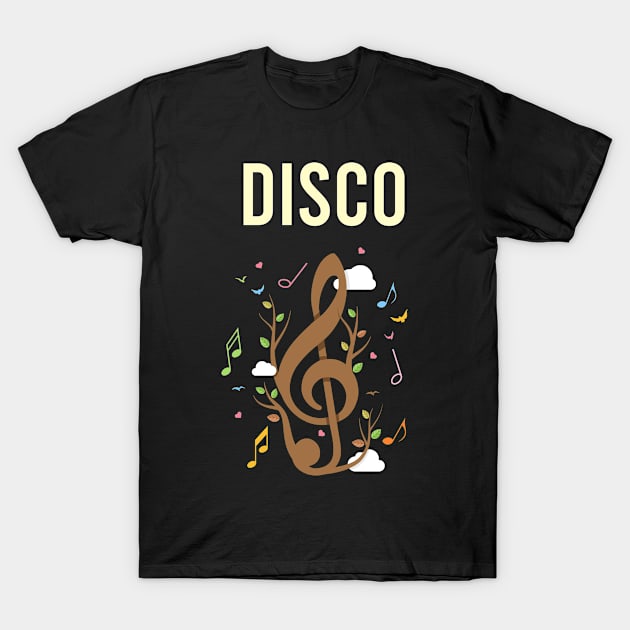 Music Nature Disco T-Shirt by Hanh Tay